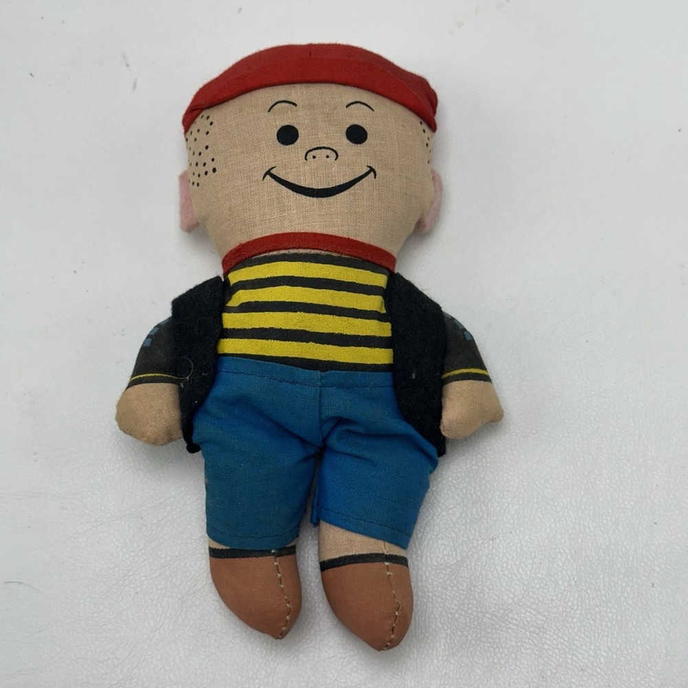 Vintage 6" Sluggo Doll From Nancy Cartoon Knickerbocker Toy 1973